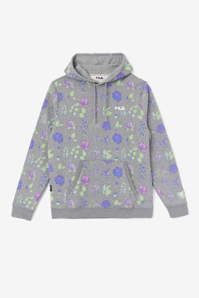 Fila Hoodie Mens Grey - Ashokane - Philippines 7610359-BC